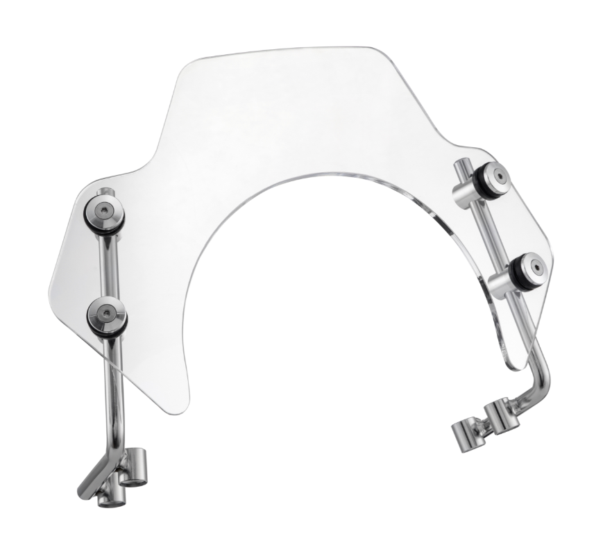Mosquitera para Vespa PX 80-200cc, soporte plateado, transparente