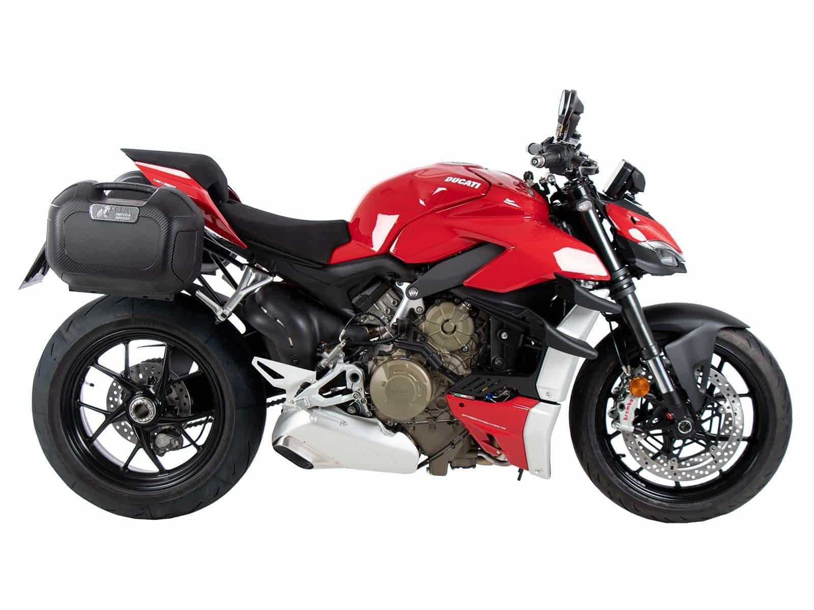Soporte lateral C-Bow negro para Ducati Panigale V4 /S /R (18-24) Hepco & Becker