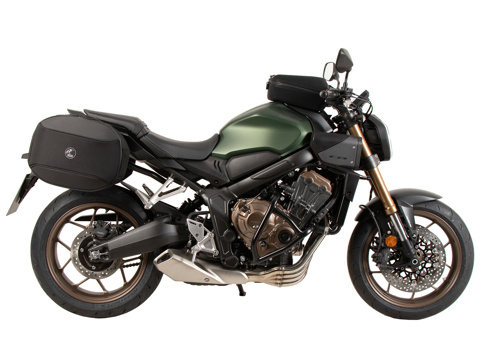 Soporte lateral C-Bow negro para Honda CB 650 R / E-Clutch (24-) Hepco & Becker