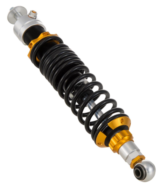 Amortiguador trasero para Vespa Primavera/Sprint 125-150cc ('14-), negro/plateado/naranja