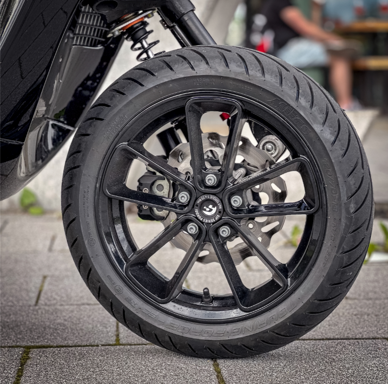 Llanta delantera/trasera 13" para Vespa GTS/GTS Super/GTV/GT 60/GT/GT L 125-300ccm, negro brillante