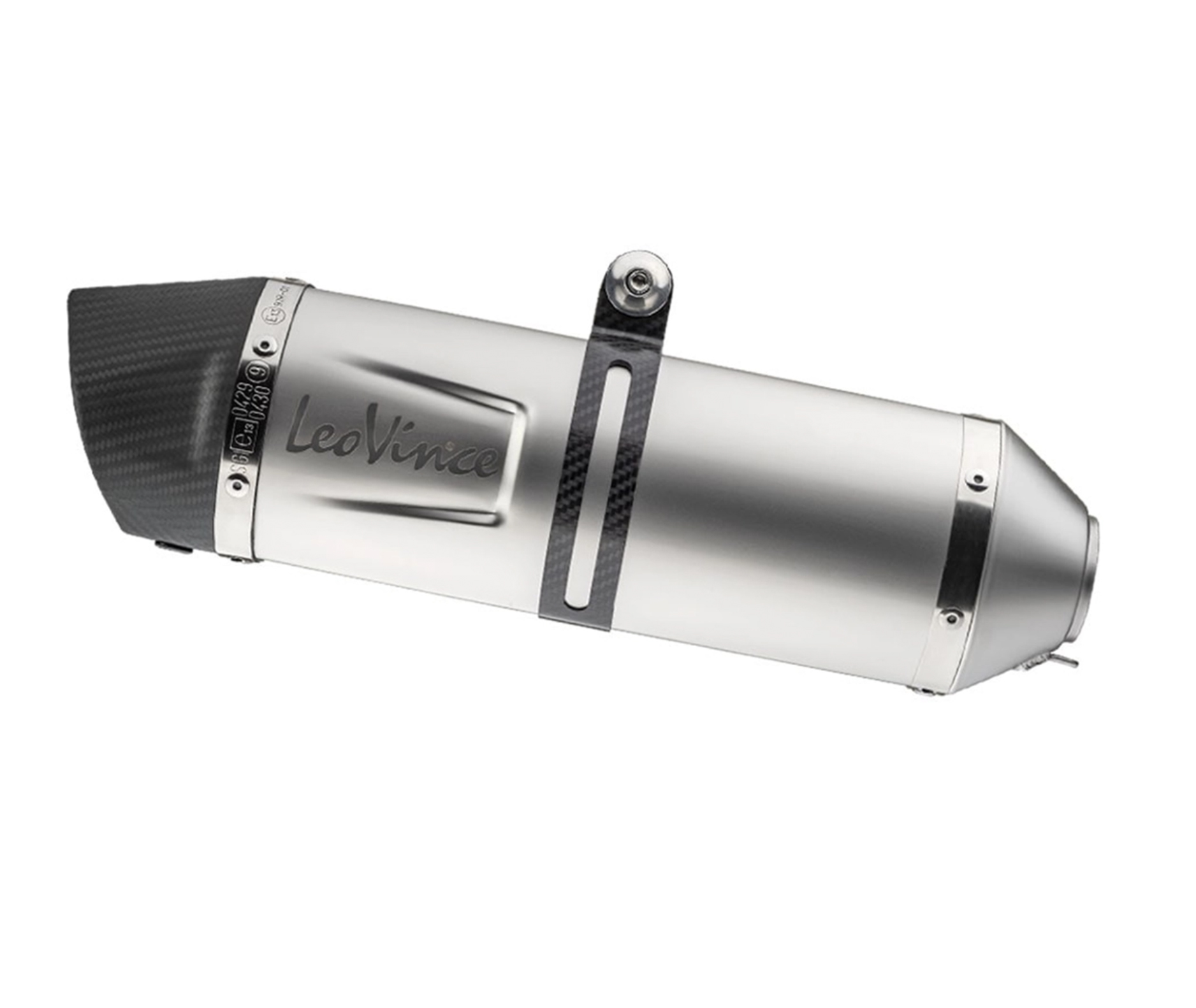 Sistema de escape LeoVince LV One Evo, acero inoxidable, plata, sistema completo, para Vespa 300 GTS Euro 5