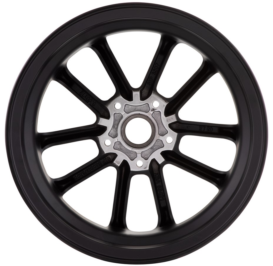 Llanta delantera/trasera 12" para Vespa GTS/GTS Super/GTV/GT 60/GT/GT L 125-300ccm, negro mate