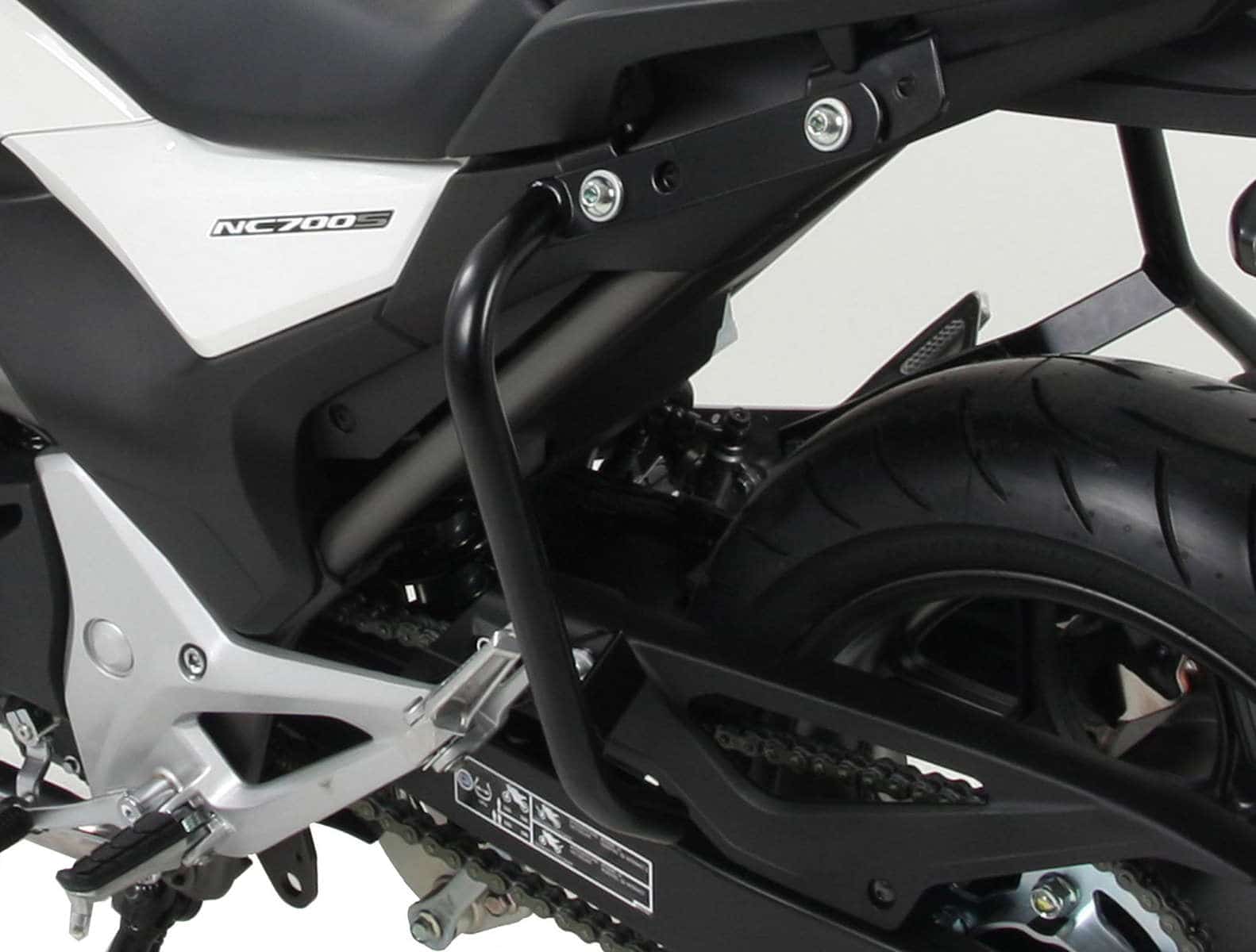 Barra de protección trasera negra para Honda NC 700 S (12-13) /750 S/DCT (14-20) Hepco & Becker