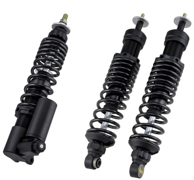 Kit de amortiguadores delanteros y traseros para Vespa GTS/GTS Super/GTV/GT 60/GT/GT L 125-300ccm, negro mate