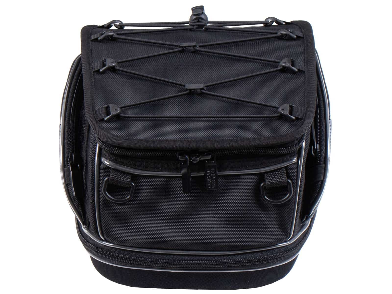 Bolsa trasera Street negra, fijación universal al cinturón, Hepco & Becker