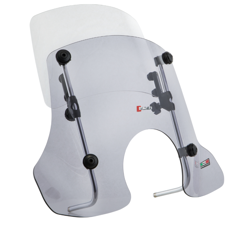 Parabrisas FACO "Twin-Screen" para Vespa PX 80-200cc, tintado