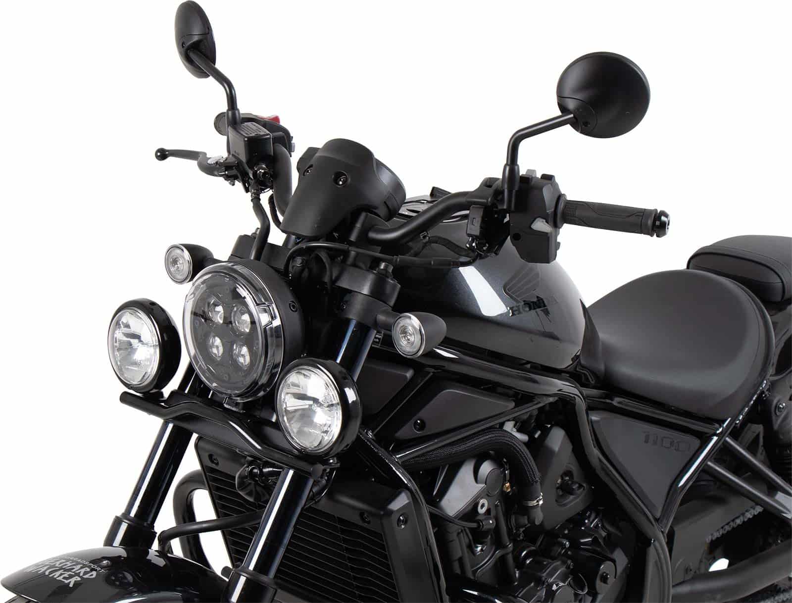 Faro auxiliar Twinlight incl. soporte y cable negro para Honda CMX 1100 Rebel /DCT (25-)