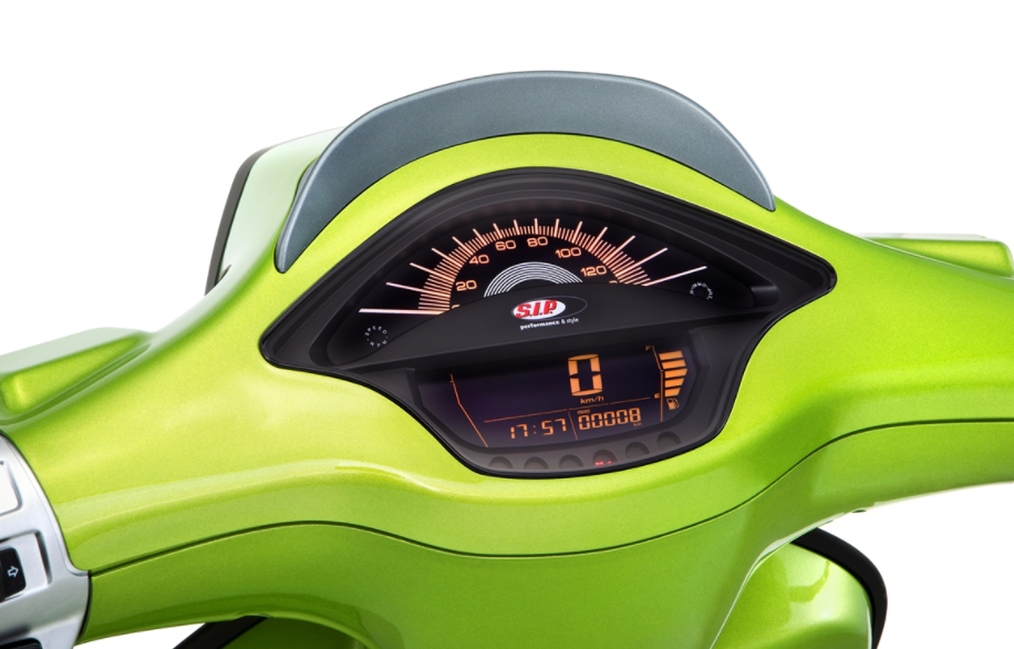 Cuentarrevoluciones/Tacho para Vespa Primavera/Sprint 50-150cc 2T/4T AC, negro
