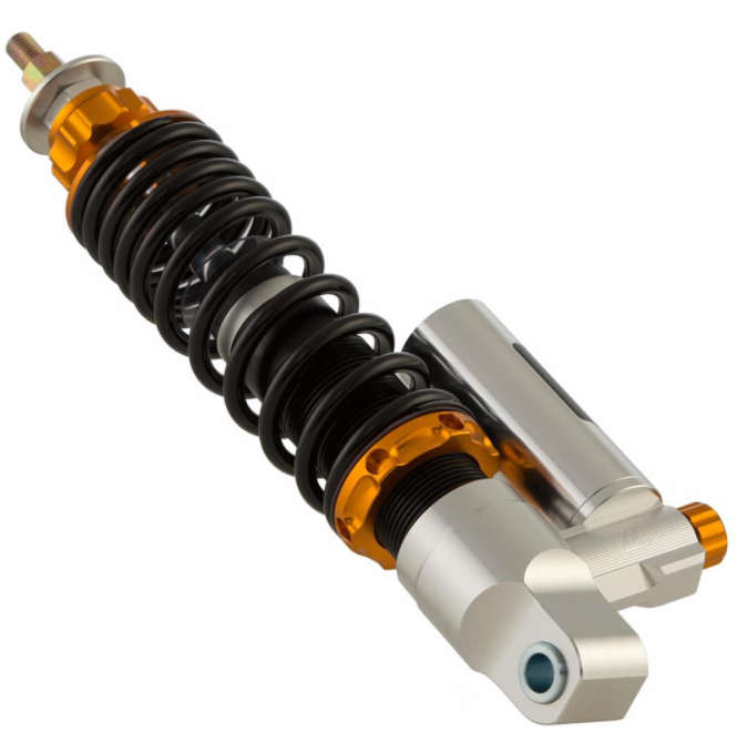 Amortiguador delantero para Vespa GTS/GTS Super 125-300cc ('14-'16), plata/naranja