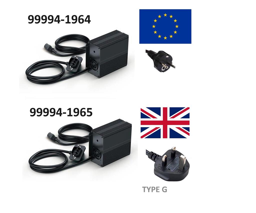 Cargador de batería (enchufe UK) para Kawasaki Ninja e-1 / Z e-1 (24-) Original