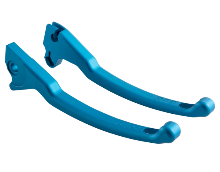 Juego de palanca deportiva de freno izquierda/derecha para Vespa LX/LXV/S/Primavera/Sprint 50-150ccm, azul mate