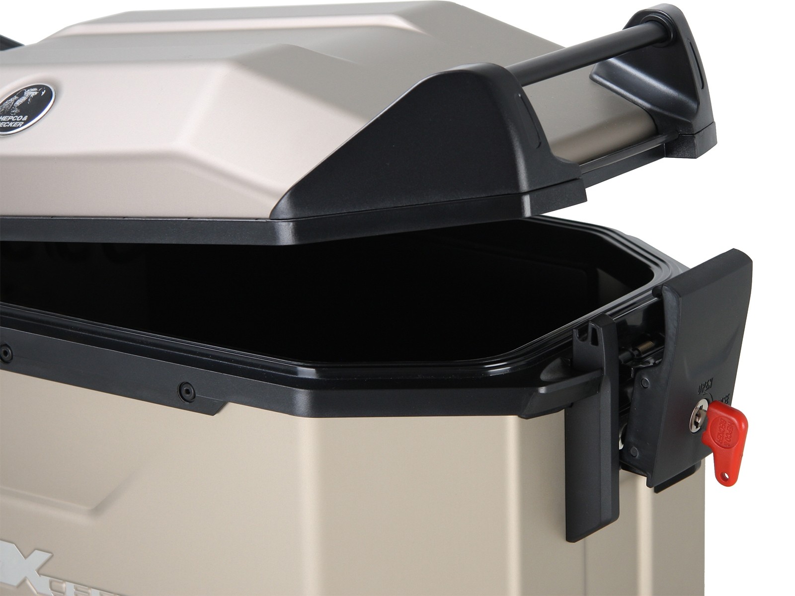 Maleta lateral Xceed 38 litros titanio Hepco & Becker
