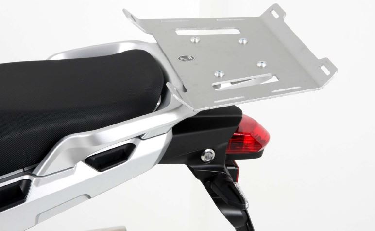 Extensión portaequipajes plateada para Honda VFR 1200 X Crosstourer (12-20) Hepco & Becker