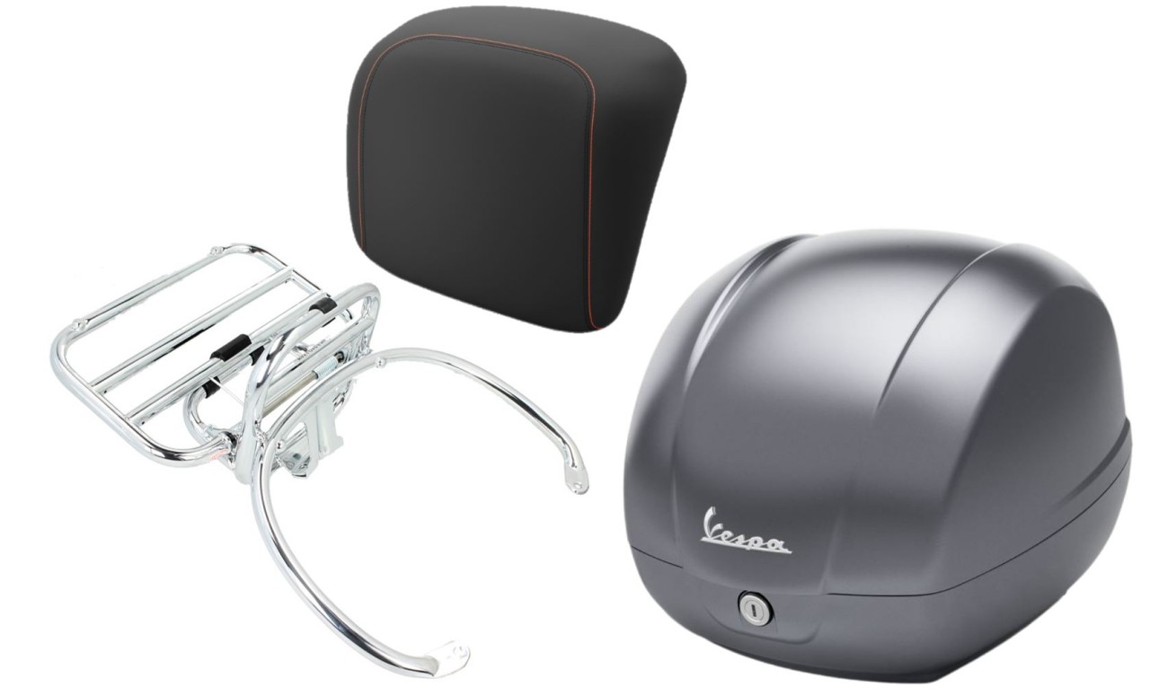 Baúl original 36L para Vespa GTS 125/310 y GTV 310 - azul oscuro / 288/A