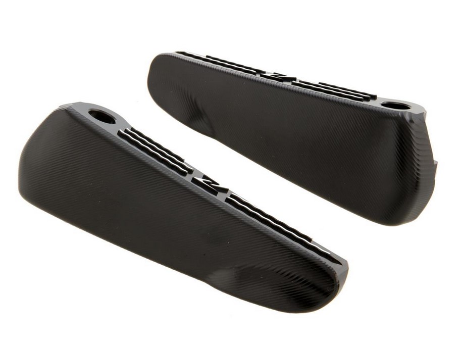 Estribos, derecho e izquierdo para Vespa GTS/GTS Super/GTV/GT 60/GT/GT L 125-300cc, negro