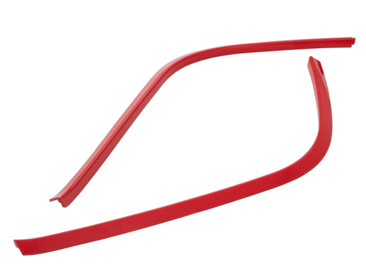 Estribo de tubo mono ranura rojo para Vespa Primavera/Sprint 50-150ccm