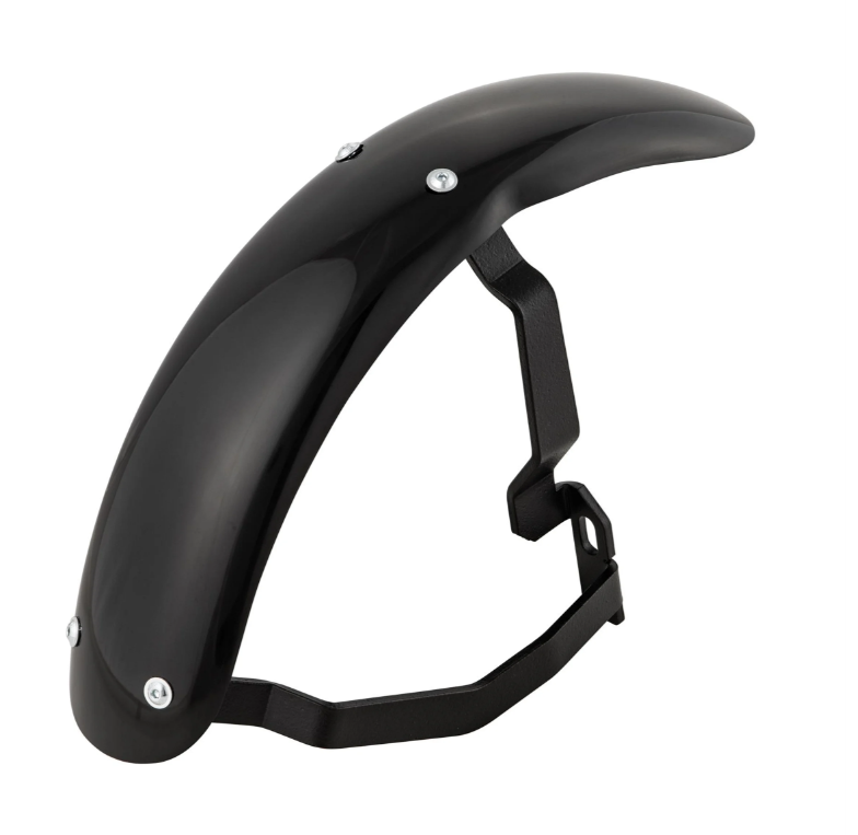Guardabarros 2.0 Garelli Race EVO II para Vespa PX 80-200ccm, GRP negro, soporte negro