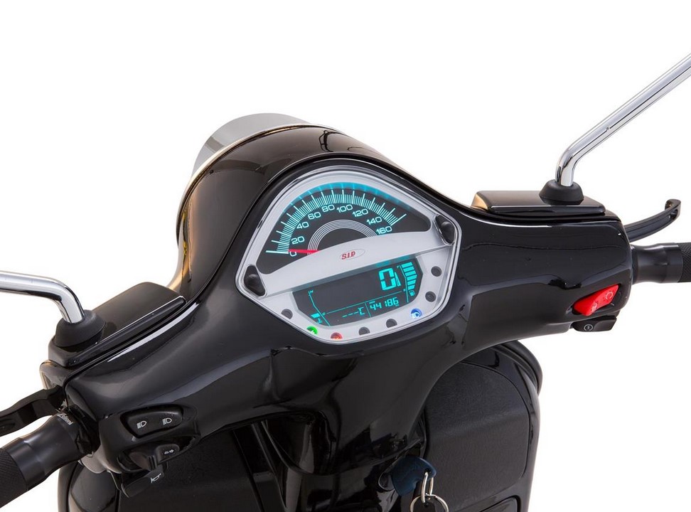 Cuentavueltas/cuentavueltas para Vespa GTS/GTS Super 125-300cc ('14-'16), plata