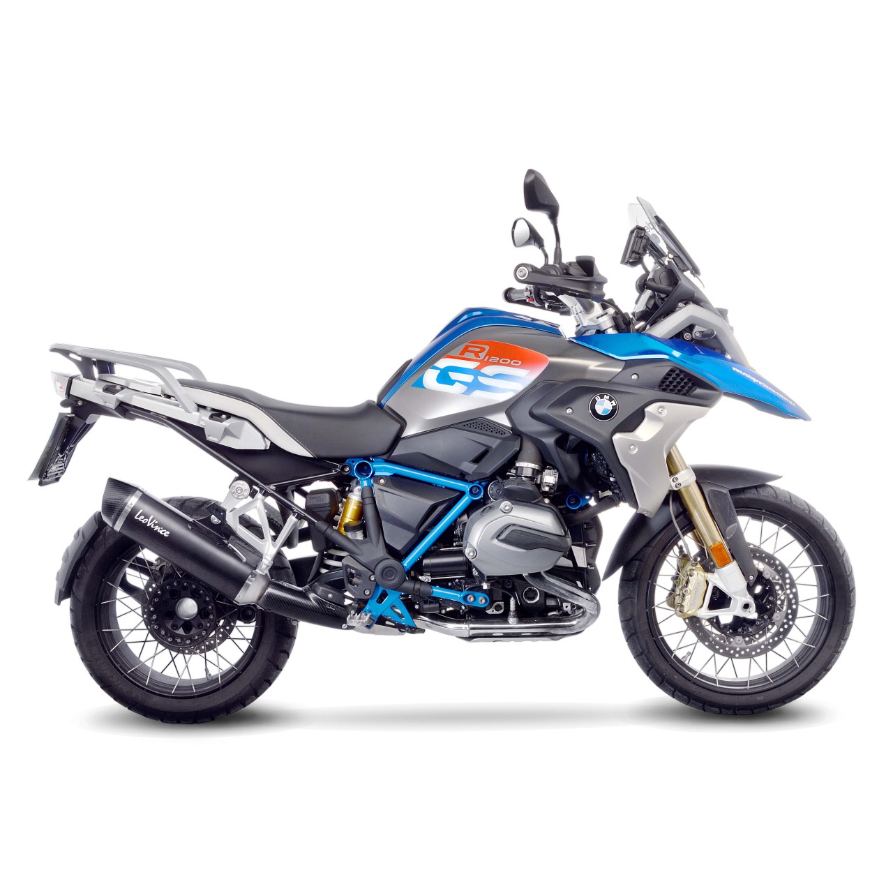 Sistema de escape LeoVince SBK Nero para BMW R 1200 GS /Adventure, negro, slip on, Euro4, certificado E