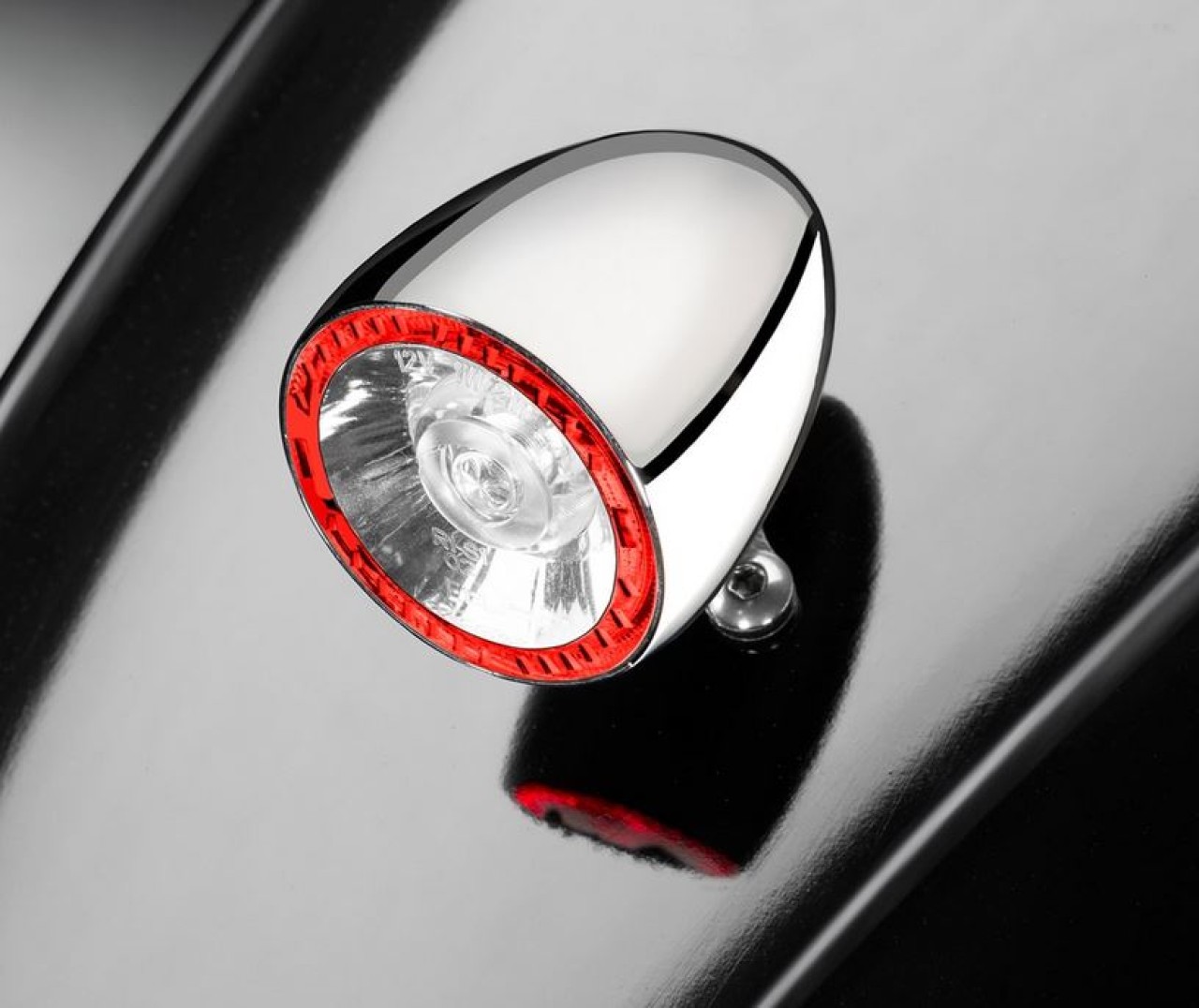 Indicador Kellermann, luz trasera y de freno, Bullet 1000 RB, acero, LED, HL/HR, 12 V, cromado brillante