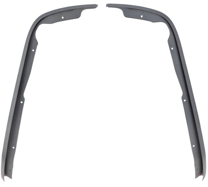 Protector de piernas de tubo de ranura mono gris mate para Vespa Primavera/Sprint 50-150ccm