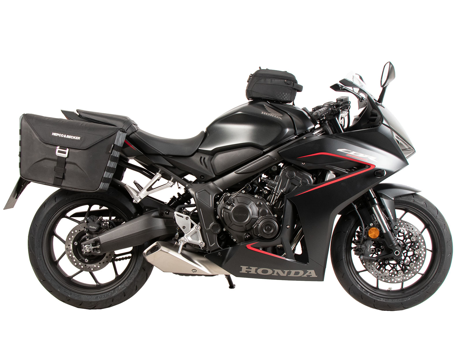Soporte lateral C-Bow negro para Honda CBR 650 R / E-Clutch (24-) Hepco & Becker