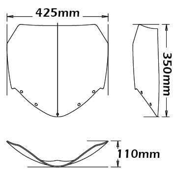 Parabrisas tipo original para BMW R 850 R /R 1100 R (94-02), humo claro