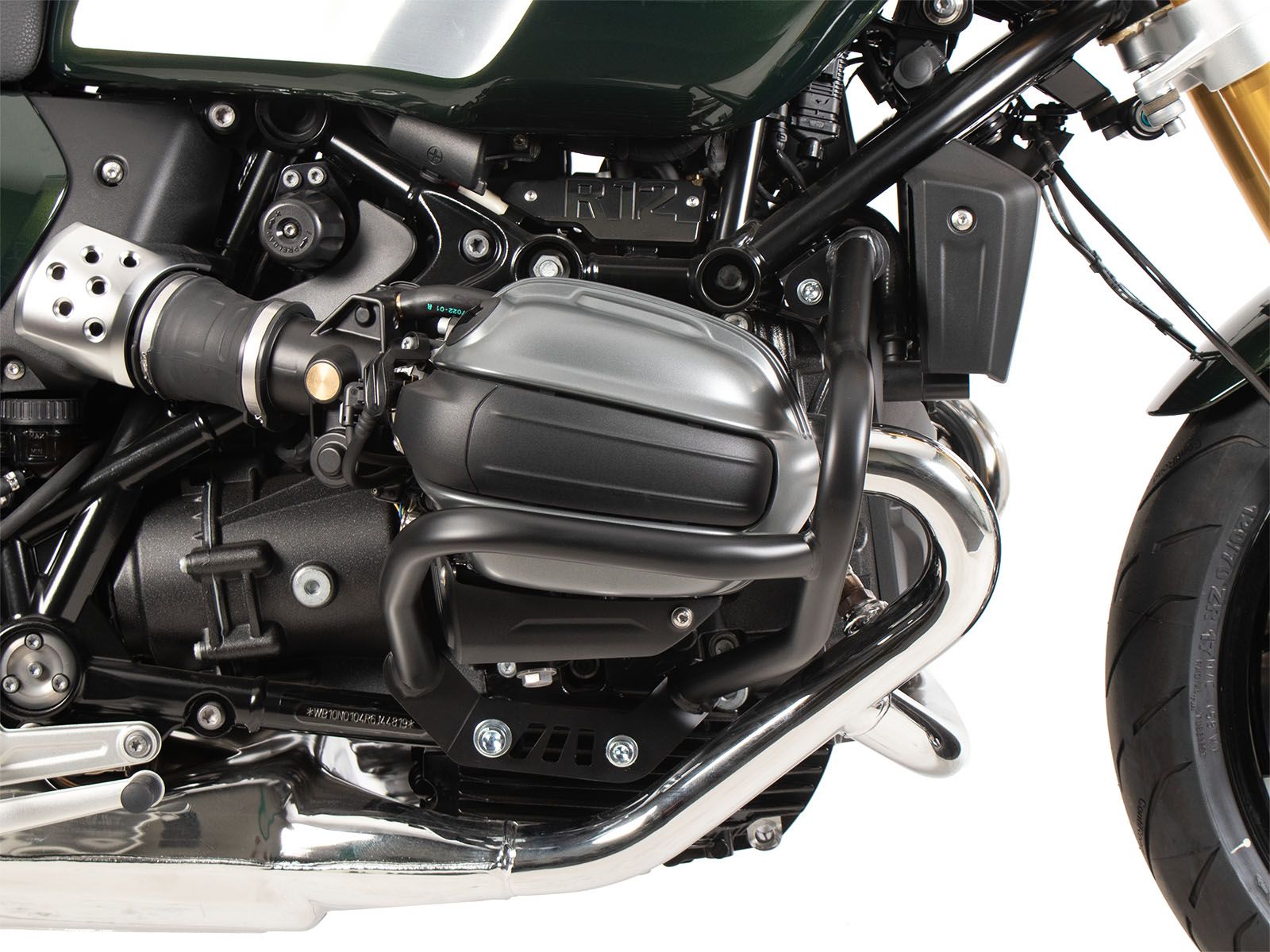 Protector de motor negro para BMW R 12 G/S (25-) Hepco & Becker