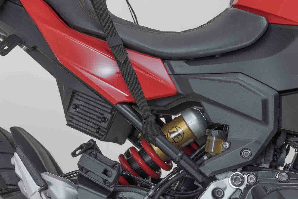 SW-Motech Bolsa trasera Drybag 700 para Ducati Multistrada 1200 /S /Enduro, negro / gris - SW Motech