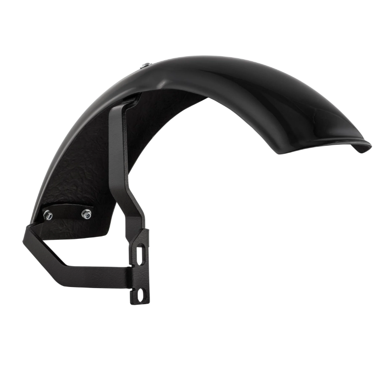 Guardabarros 2.0 Garelli EVO II para Vespa PX 80-200ccm, GRP negro, soporte negro