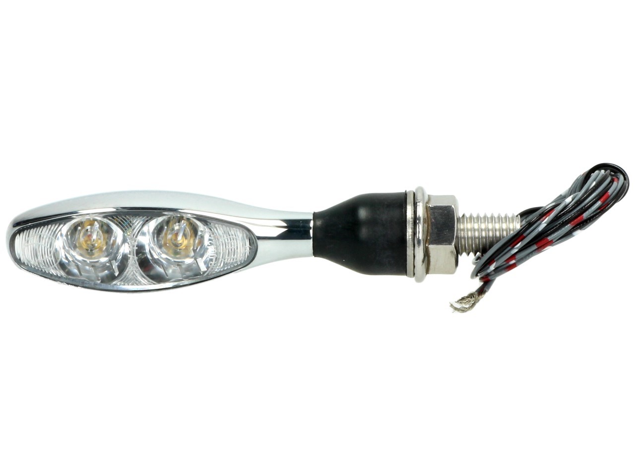 Indicador Kellermann, luz trasera y de freno, Micro 1000 DF, acero, LED, HL/HR, 12 V, cromo brillante