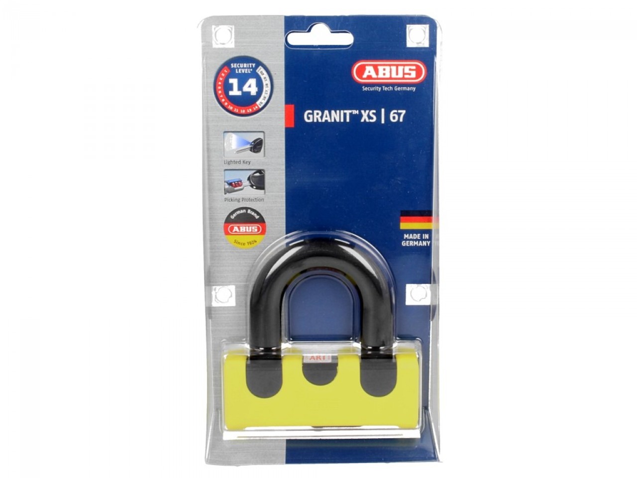 ABUS U-lock Granit Power XS 67 para moto, scooter y Vespa