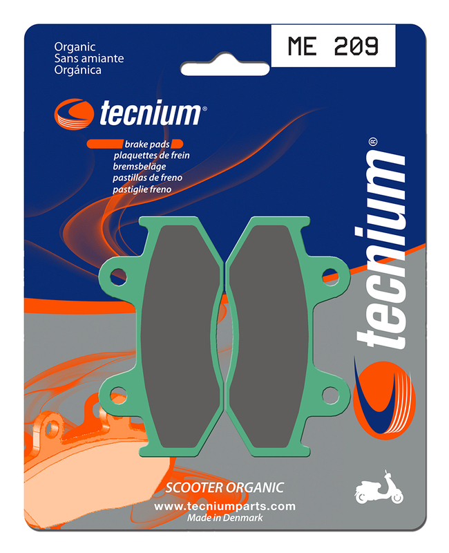 Pastillas de Freno Orgánicas Tecnium Scooter - ME209