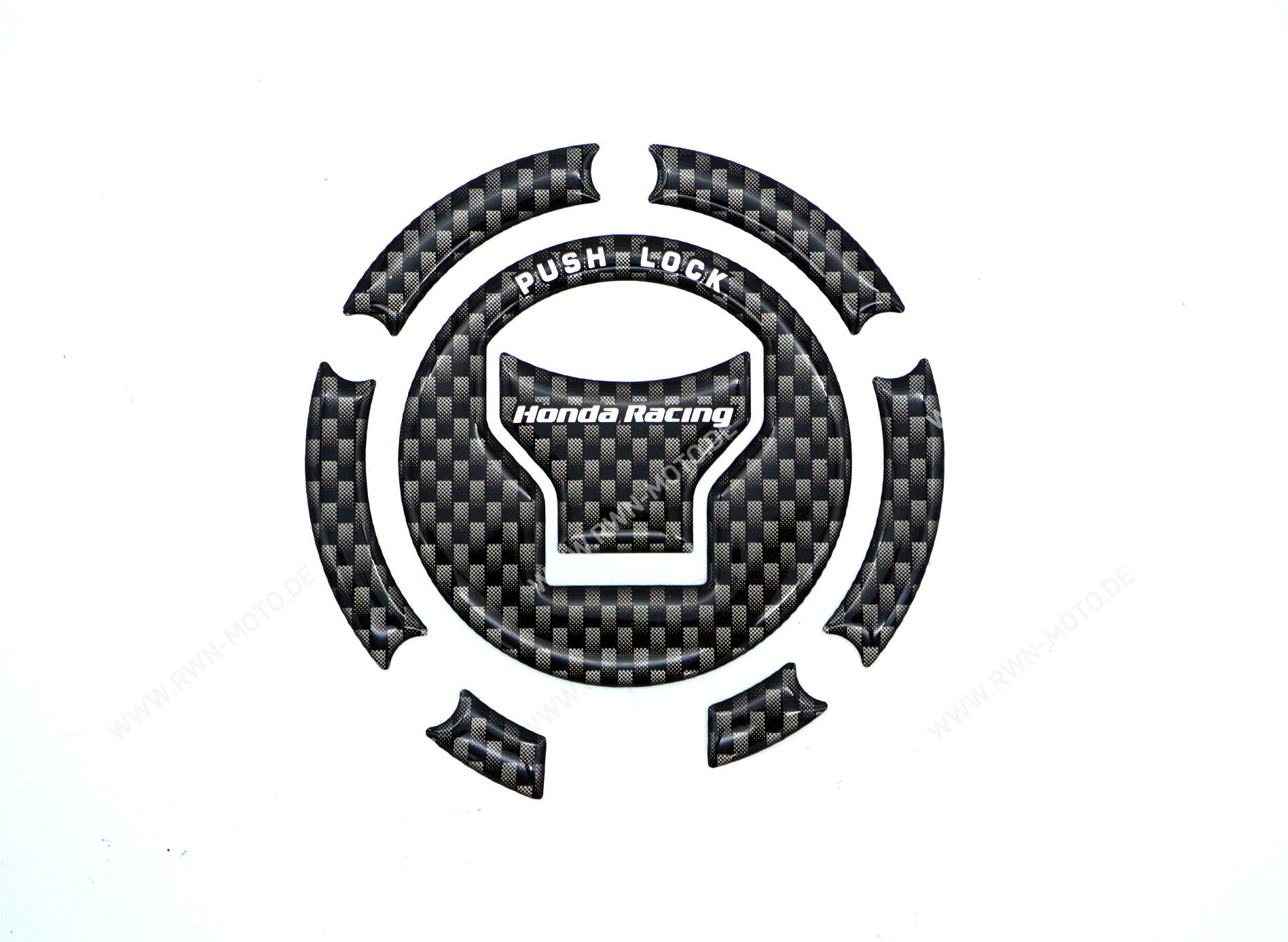 Decoración del tapón del depósito con el logotipo de HRC Original para todos los modelos de Honda