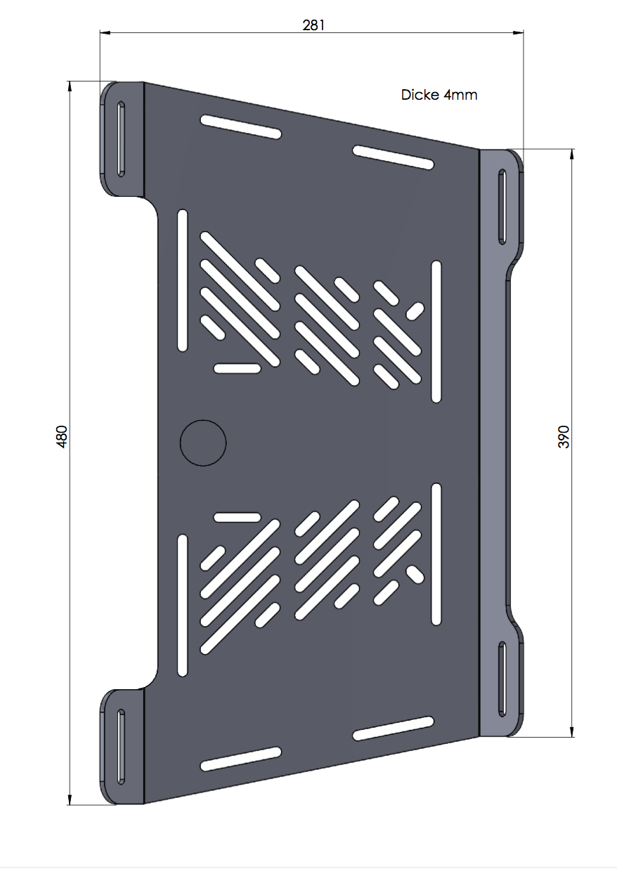 Extensión de puente de equipaje negro para Triumph Tiger 800/XC (2010-2014)