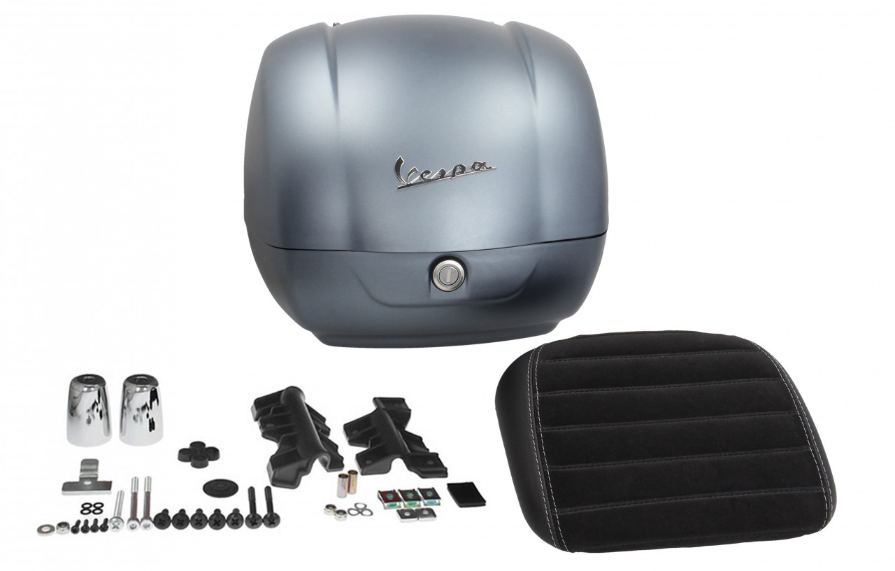 Top case gris original para Vespa Sei Giorni