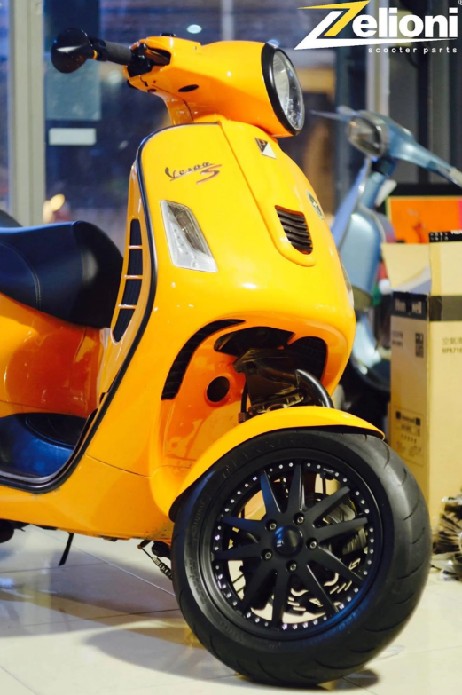 Guardabarros ZELIONI para Vespa GTS/GTS Super/GTV/GT, metal sin pintar