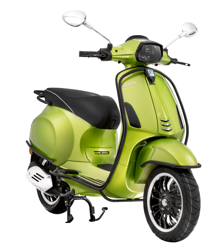 Protector de barra de choque para Vespa Primavera /Sprint 50-150cc, negro mate