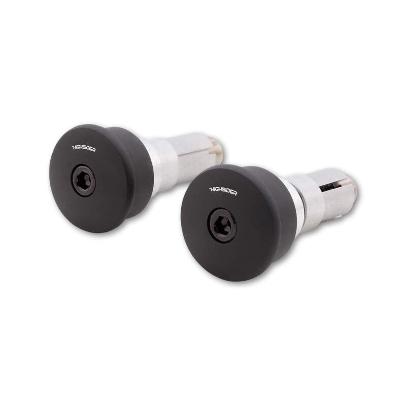 Contrapesos de manillar HIGHSIDER pro Curve-Blast negro (par)