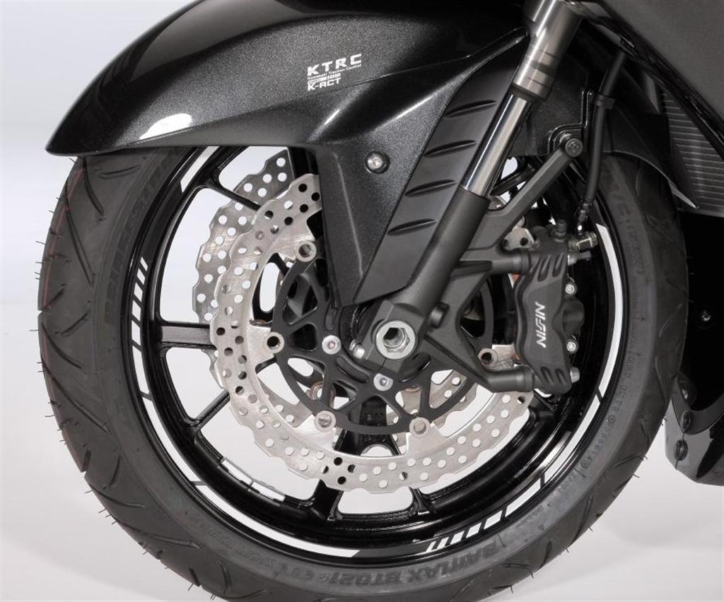 Aros de llanta estilo GP plata 1400GTR 2016/ ER-6f 2016/ Z1000SX 2016/ Z300 2016 Original Kawasaki