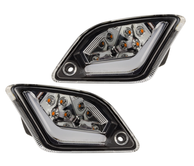 Kit de indicadores delanteros y traseros para Vespa GTS/GTS Super/GTV 125-300cc ('14-), transparente