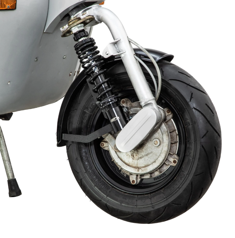 Guardabarros 2.0 Garelli EVO II para Vespa PX 80-200ccm, GRP negro, soporte negro