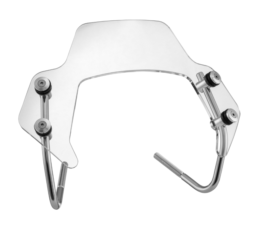 Mosquitera para Vespa Sprint 50-150cc 2T/4T, soportes plateados, transparente