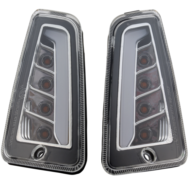 Kit de indicadores delanteros y traseros para Vespa GTS/GTS Super/GTV/GT 60/GT/GT L ('03-'13), transparente