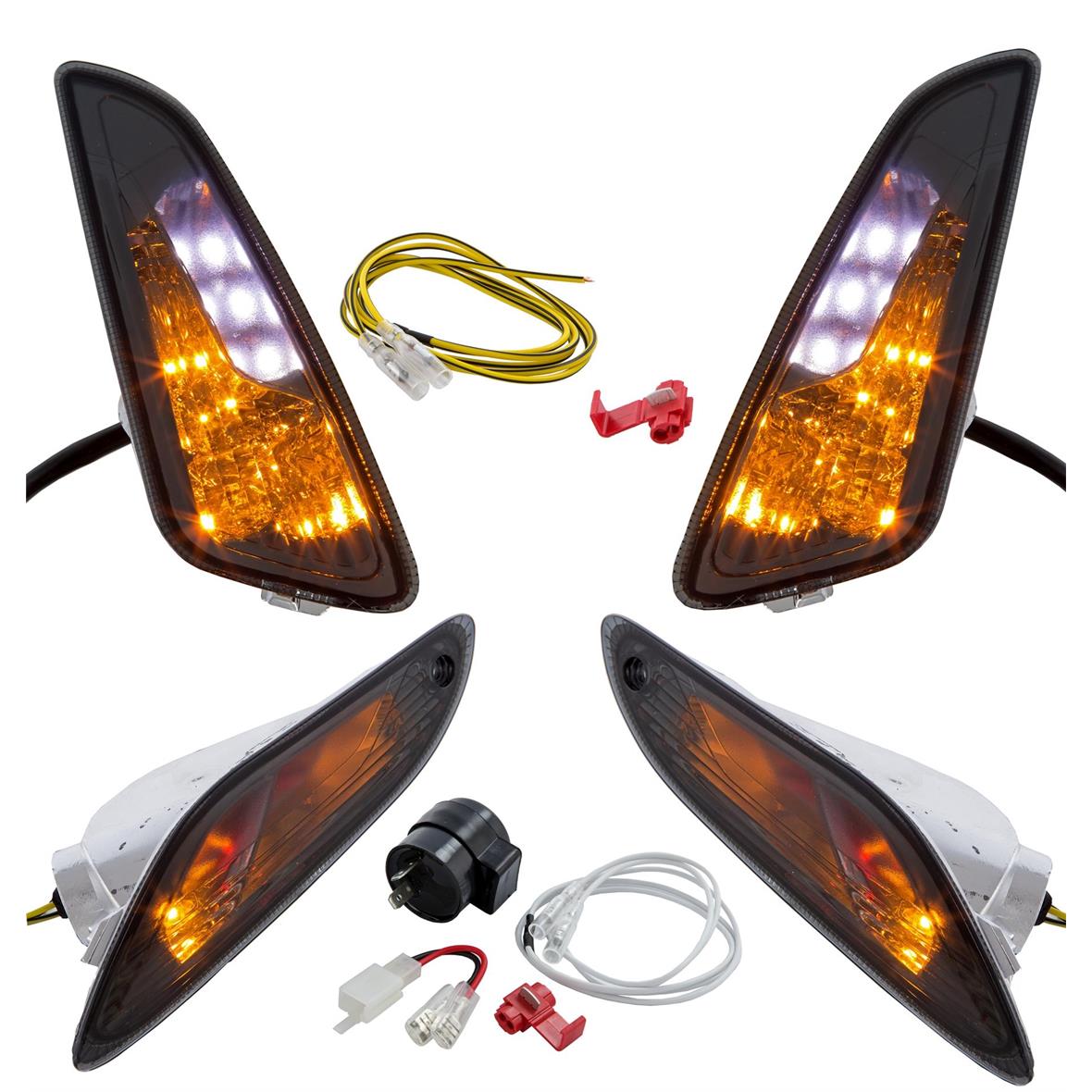 Juego de indicadores LED tintados para Vespa Primavera/Sprint 50cc 2T/4T