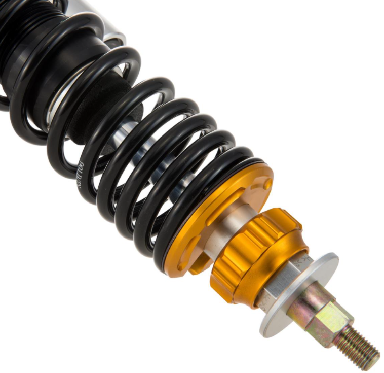 Amortiguador "Black Edition", delantero para Vespa Primavera/Sprint 50 -150cc 2T/4T AC, plata/naranja