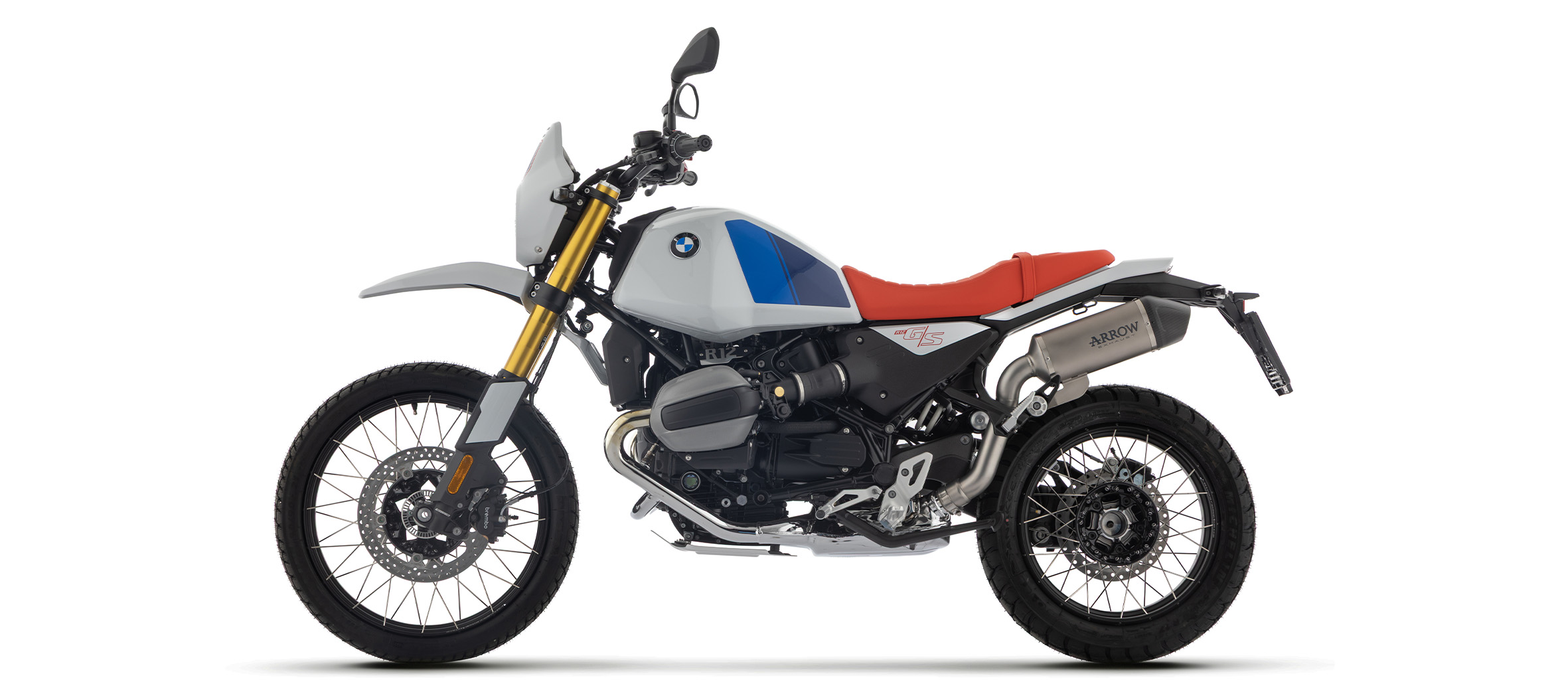 ARROW Auspuff INDY RACE EVO Titan mit Carbon-Endkappe für BMW R12 G/S, 2025-
