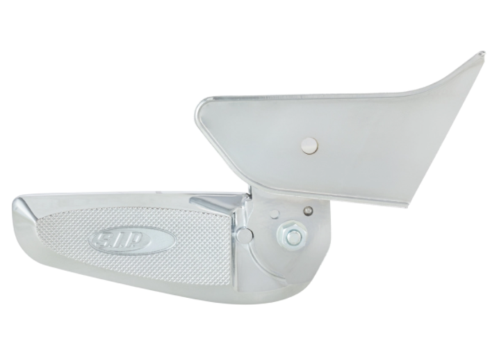 Reposapiés derecho e izquierdo para Vespa Primavera/​Sprint 50-150ccm 2T/​4T AC, cromo/cromo
