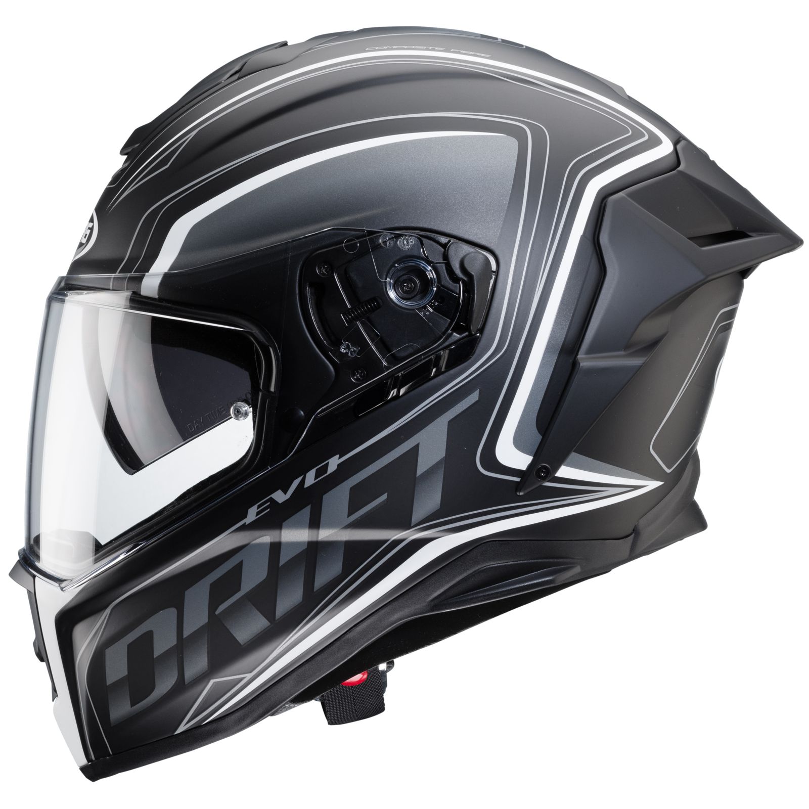 Casco Caberg Drift Evo Integra, negro mate/gris-blanco